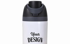 Black | 500ML and 720ML | Custom FreeSip water bottle - closeup