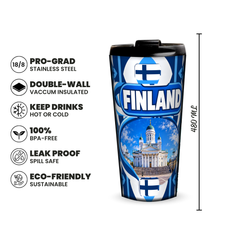 Finland 480ml insulated tumbler features and size