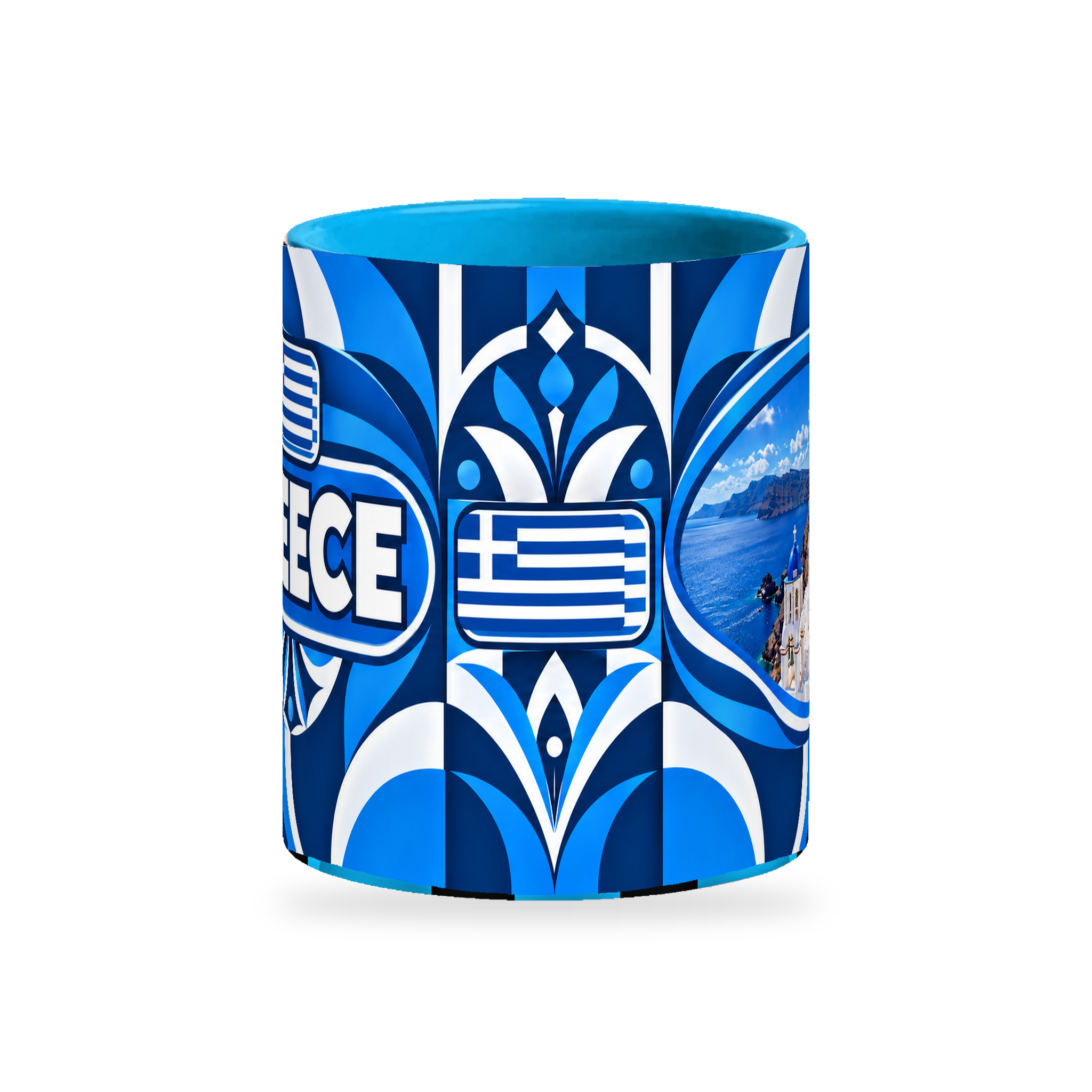 Greece Mug – 320ml — centre view on white with a soft shadow