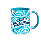 Groovy Teacher Mug – 320ml — single mug, handle on the right; transparent background