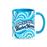Groovy Teacher Mug – 320ml — right view on a transparent background