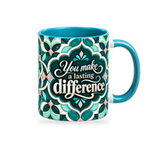 Guiding My Way Mug – 320ml — right view on a transparent background