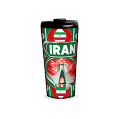 Iran 480ml tumbler front view with country design