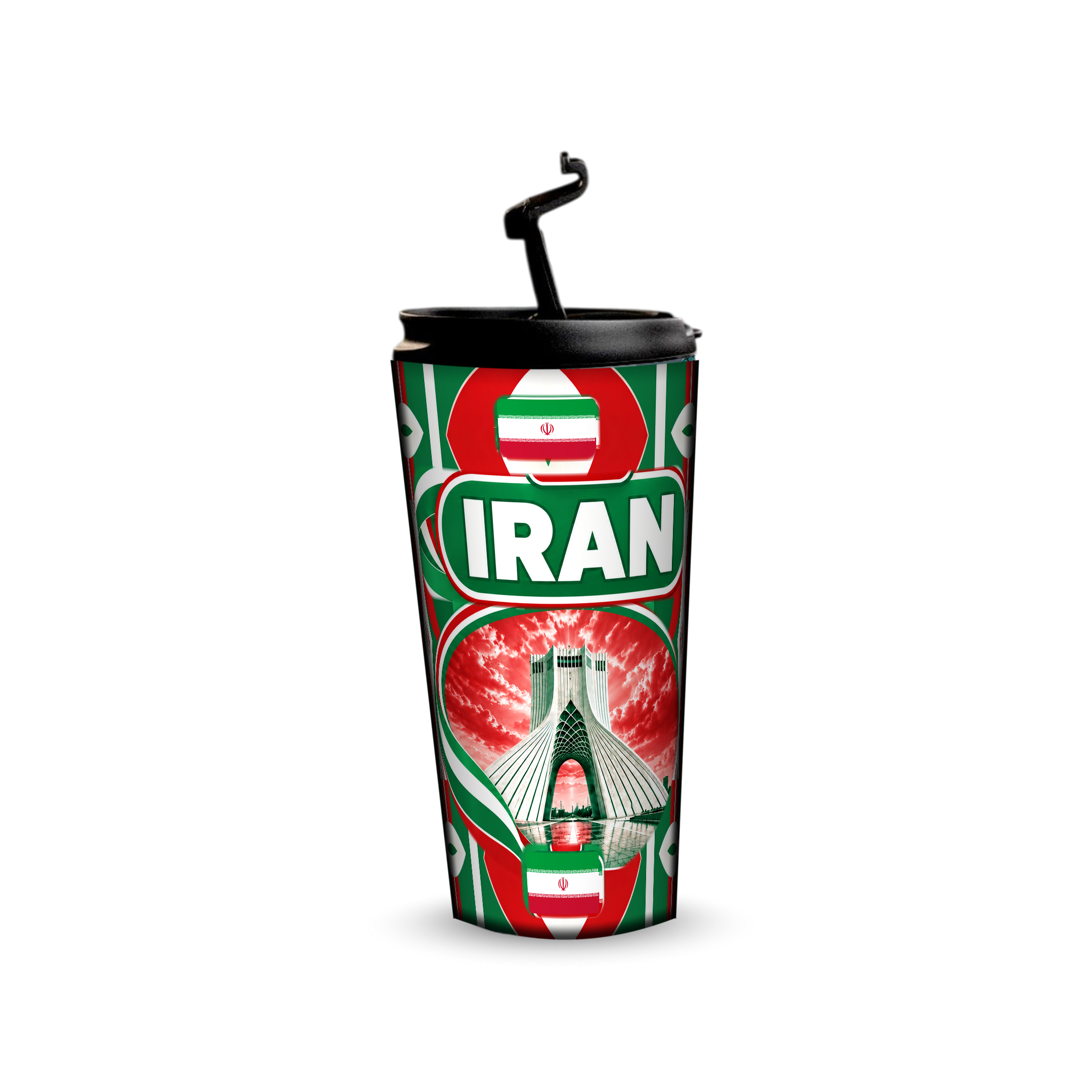 Iran 480ml tumbler with reusable straw