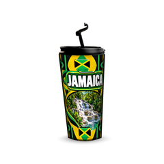 Jamaica 480ml tumbler with reusable straw