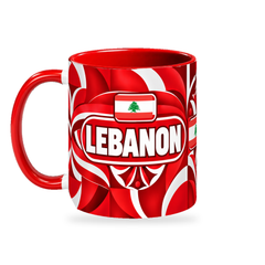 Lebanon Mug – 320ml — left-handle view on a white background with a soft shadow