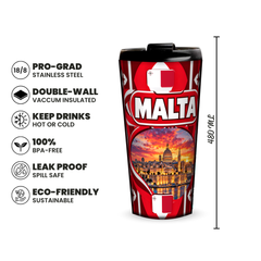 Malta 480ml insulated tumbler features and size