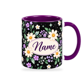 Midnight Daisy Teacher Mug – 320ml — right view on a transparent background