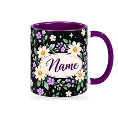 Midnight Daisy Teacher Mug – 320ml — right view on a transparent background