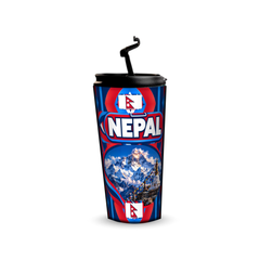 Nepal 480ml tumbler with reusable straw