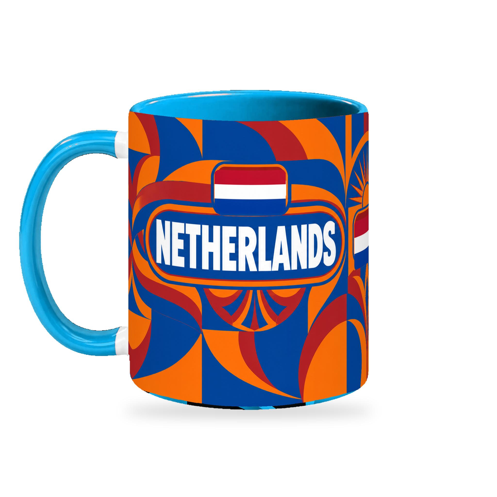 Netherlands Mug – 320ml — left-handle view on white with a soft shadow