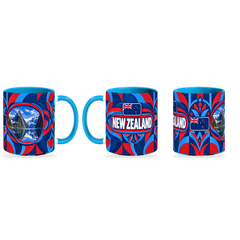 New Zealand Mug – 320ml — three matching angles together on white with a soft shadow