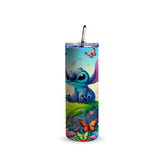 Stitch 600ml Tumbler with Straw Fann Bliss
