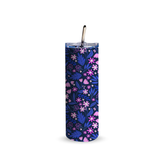 Midnight Bloom 600ml Tumbler with Straw