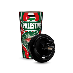 Palestine 480ml tumbler with removable leak-proof lid