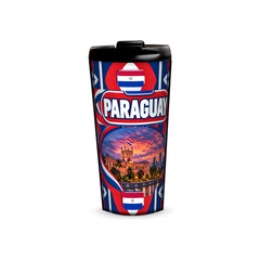 Paraguay 480ml tumbler front view with country design
