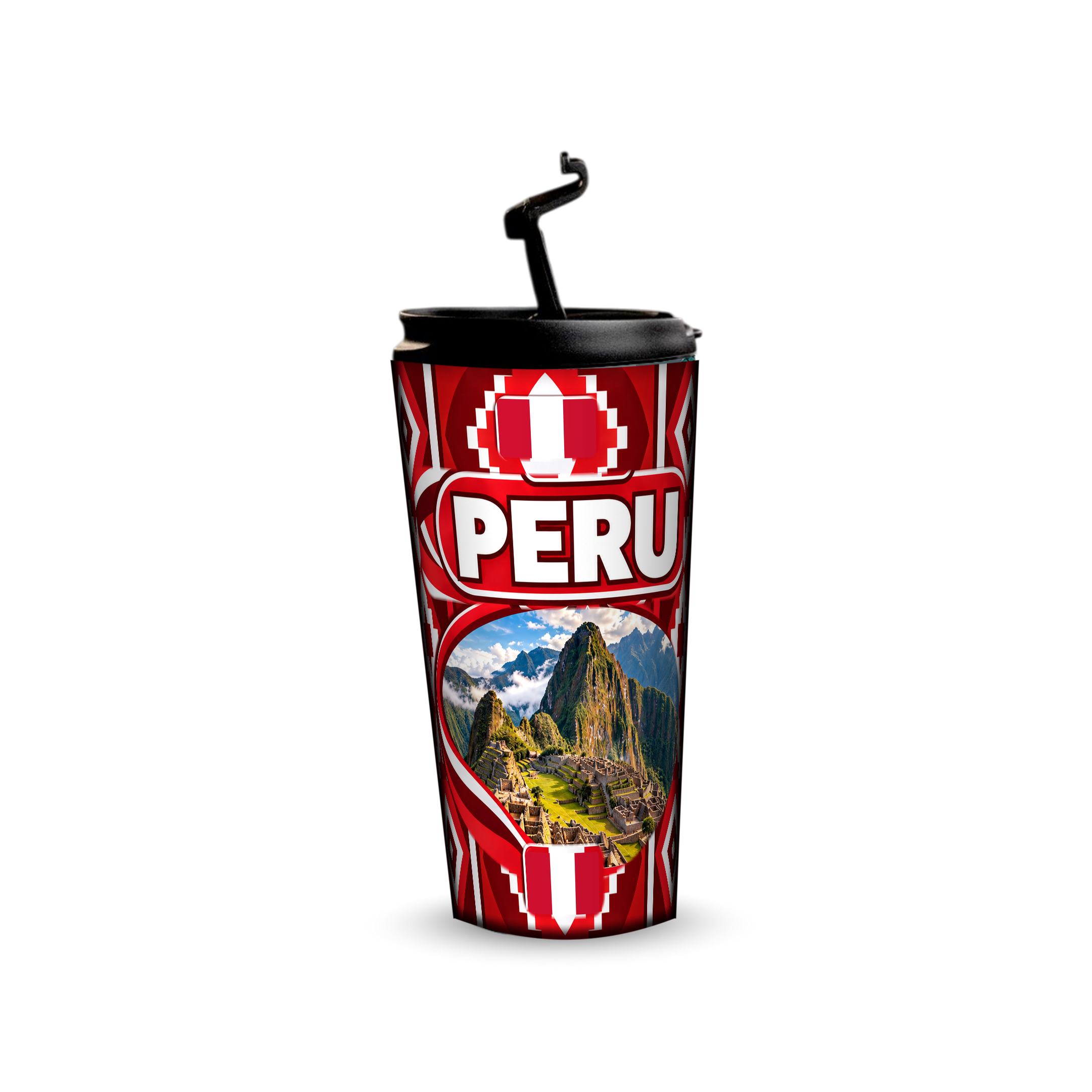 Peru 480ml tumbler with reusable straw