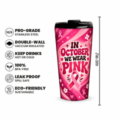 Pink Radiance Pinktober Tumbler – 480ml, 480ml capacity and product features