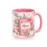 Rose Reading Nook Teacher Mug – 320ml — right view on a transparent background