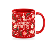Scarlet Heart Lessons Teacher Mug – 320ml — right view on a transparent background