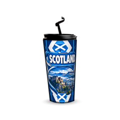 Scotland 480ml tumbler with reusable straw