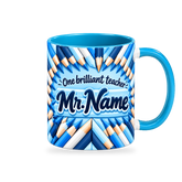 Sharp Thinking Mug – 320ml — right view on a transparent background