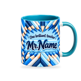 Sharp Thinking Mug – 320ml — right view on a transparent background