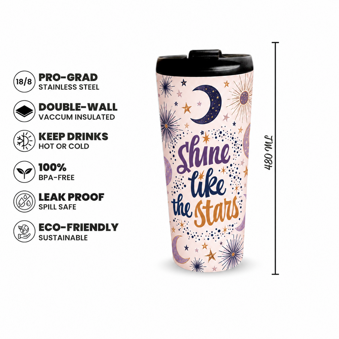 Shine Like Stars 480ml Tumbler with 480ml capacity and product features