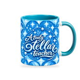 Shining Teacher Mug – 320ml — right view on a transparent background