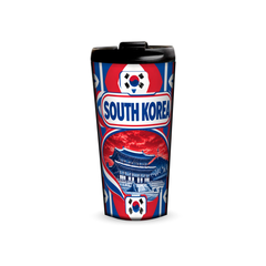 South Korea 480ml tumbler front view with country design
