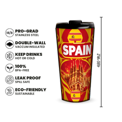 Spain 480ml insulated tumbler features and size