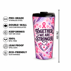 Stronger Together Pinktober Tumbler – 480ml, 480ml capacity and product features