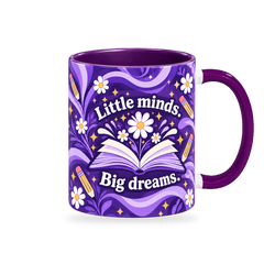 Teach Love Inspire Mug – 320ml — right view on a transparent background