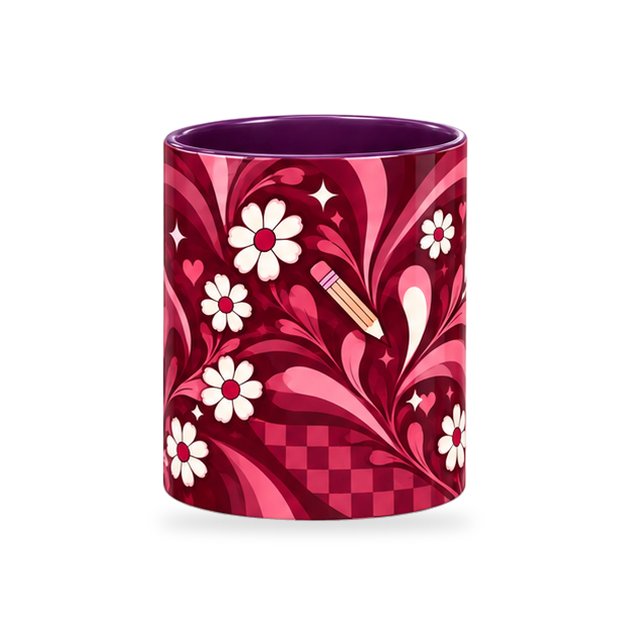 Teacher Era Mug – 320ml — center view on a transparent background