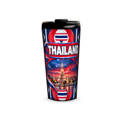 Thailand 480ml tumbler front view with country design