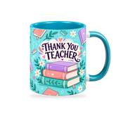 Tiffany Book Club Teacher Mug – 320ml — right view on a transparent background