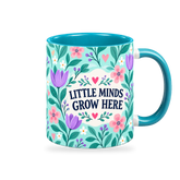 Tiffany Tulip Tile Teacher Mug – 320ml — right view on a transparent background
