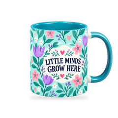 Tiffany Tulip Tile Teacher Mug – 320ml — right view on a transparent background