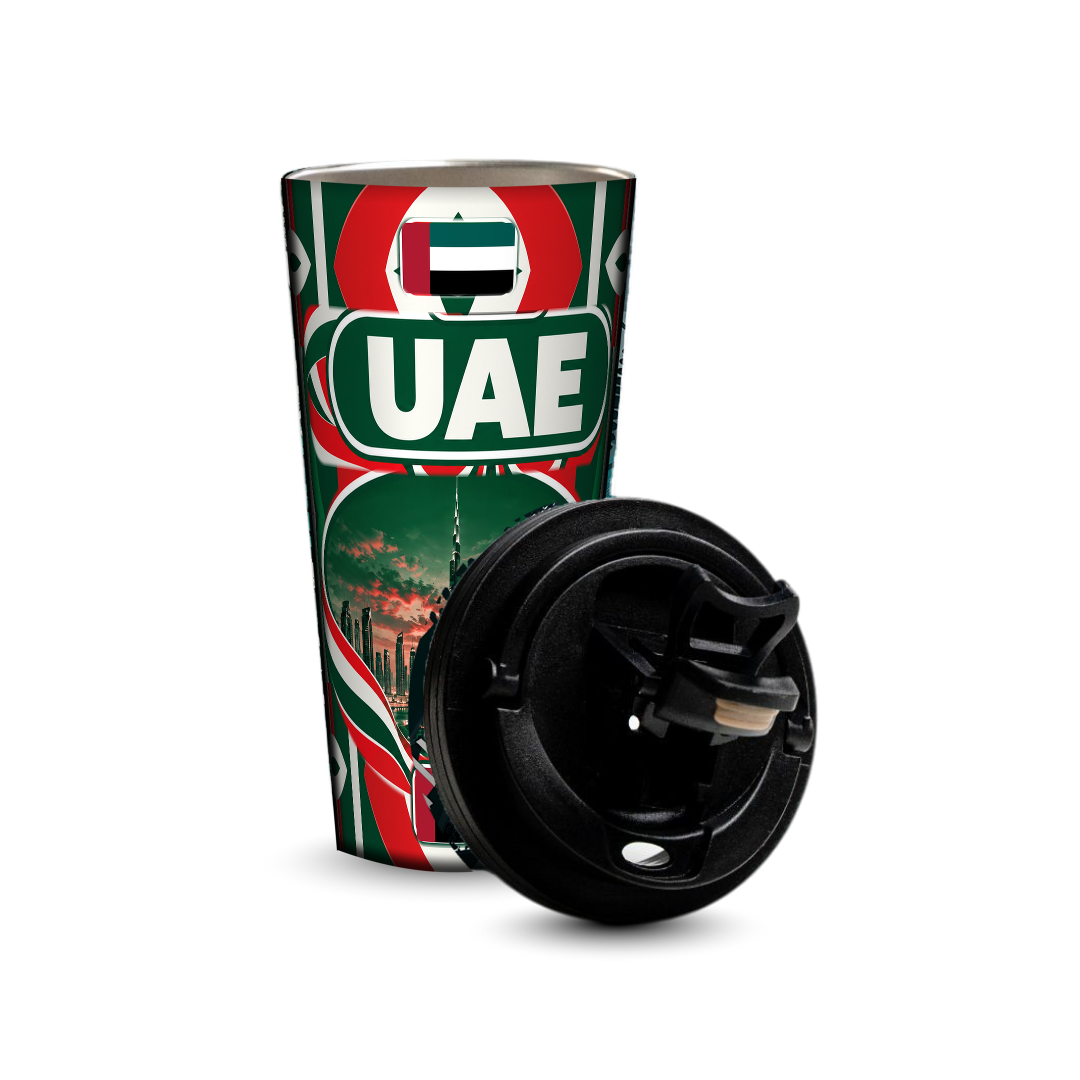 UAE 480ml tumbler with removable leak-proof lid