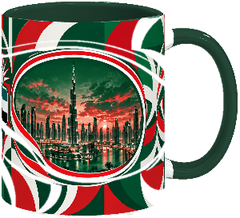 UAE 320ml mug cutout on transparent background