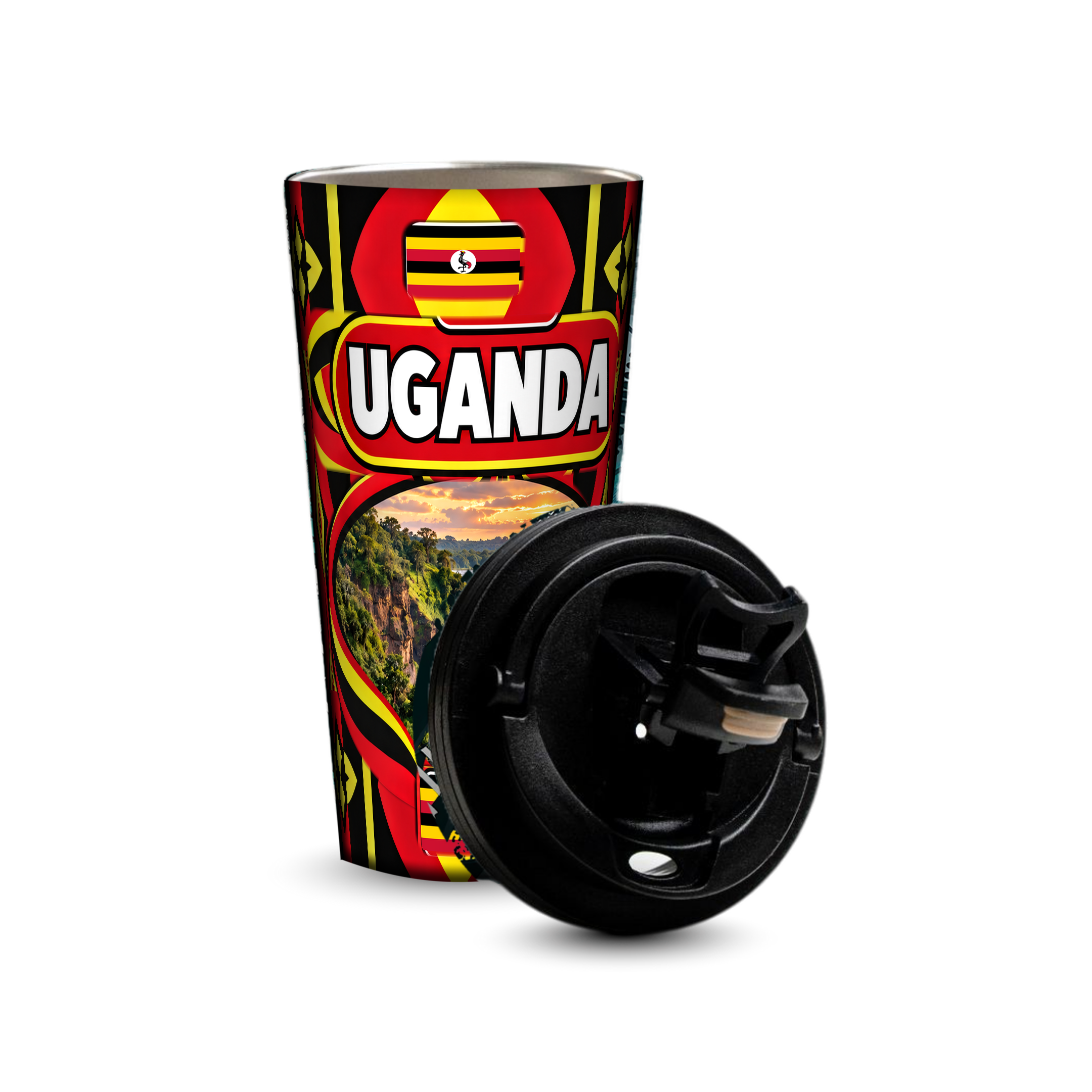 Uganda 480ml tumbler with removable leak-proof lid