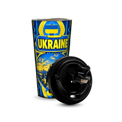 Ukraine 480ml tumbler with removable leak-proof lid