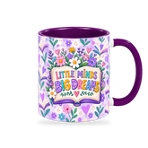 Violet Book Garden Teacher Mug – 320ml — right view on a transparent background