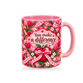 Work Of Heart Mug – 320ml — right view on a transparent background