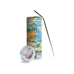 Island Escape 600ml Tumbler with Straw