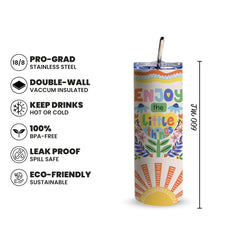 Little Joy Sunrise 600ml Tumbler with Straw