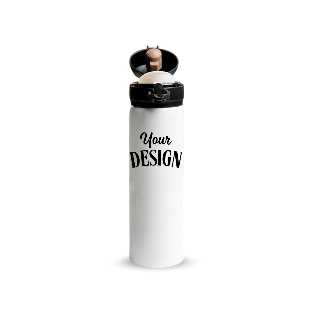 Custom 500ml Stainless Steel Water Bottle with Pop Lid