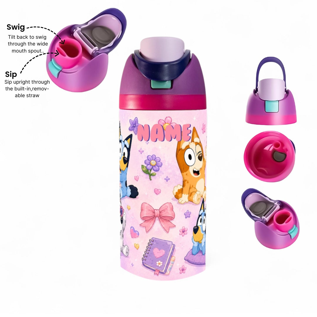Bluey Pink Purple Bottle 500 & 720ML
