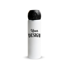 Custom 500ml Stainless Steel Water Bottle with Pop Lid