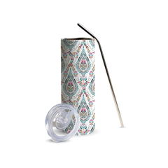 Arabian Bloom 600ml Tumbler with Straw